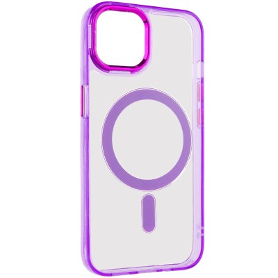 Чохол TPU Iris with MagSafe для Apple iPhone 12 Pro Max (6.7") Фіолетовий