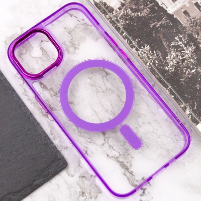 Чохол TPU Iris with MagSafe для Apple iPhone 12 Pro Max (6.7") Фіолетовий