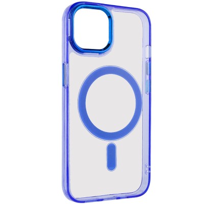 Чохол TPU Iris with MagSafe для Apple iPhone 13 (6.1") Синій