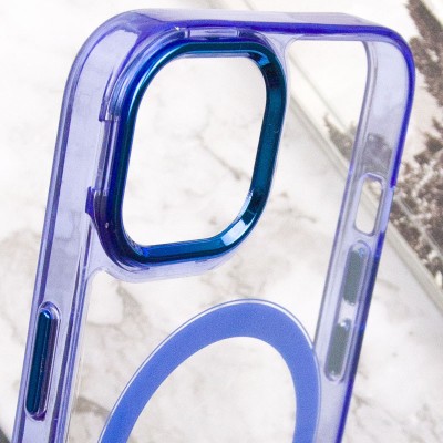 Чохол TPU Iris with MagSafe для Apple iPhone 13 (6.1") Синій