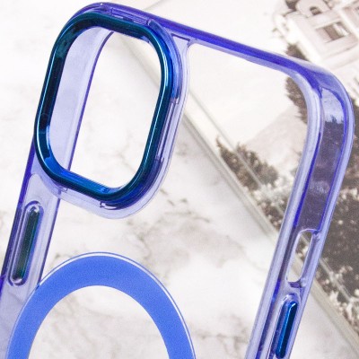 Чохол TPU Iris with MagSafe для Apple iPhone 13 (6.1") Синій