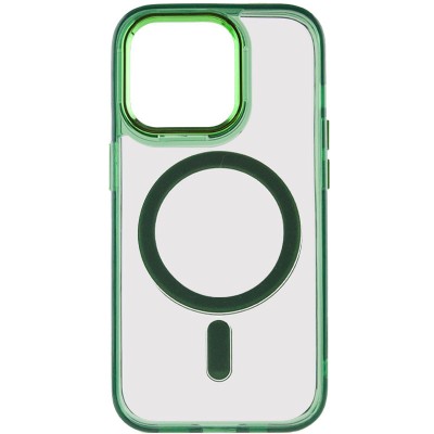 Чохол TPU Iris with MagSafe для Apple iPhone 13 Pro (6.1") Зелений Чохол TPU Iris with MagSafe для Apple iPhone 13 Pro (6.1") Зелений