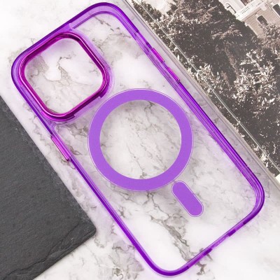 Чохол TPU Iris with MagSafe для Apple iPhone 13 Pro (6.1") Фіолетовий