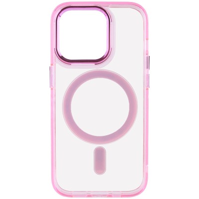 Чохол TPU Iris with MagSafe для Apple iPhone 13 Pro Max (6.7") Рожевий