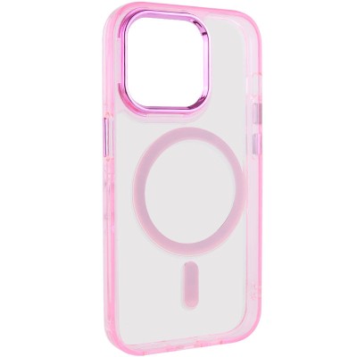Чохол TPU Iris with MagSafe для Apple iPhone 13 Pro Max (6.7") Рожевий