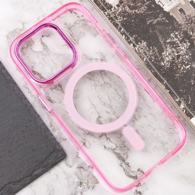 Чохол TPU Iris with MagSafe для Apple iPhone 13 Pro Max (6.7") Рожевий
