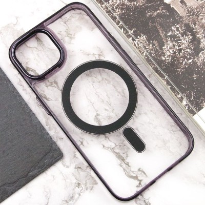 Чохол TPU Iris with MagSafe для Apple iPhone 14 (6.1") Чорний