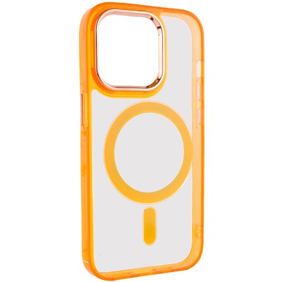 Чохол TPU Iris with MagSafe для Apple iPhone 14 Pro (6.1") Помаранчевий