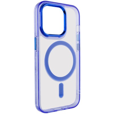 Чохол TPU Iris with MagSafe для Apple iPhone 14 Pro (6.1") Синій