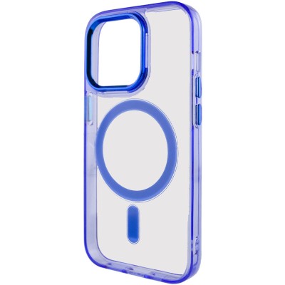 Чохол TPU Iris with MagSafe для Apple iPhone 14 Pro (6.1") Синій