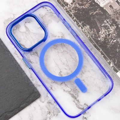 Чохол TPU Iris with MagSafe для Apple iPhone 14 Pro (6.1") Синій