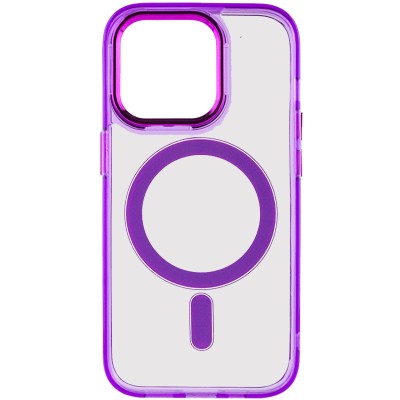 Чохол TPU Iris with MagSafe для Apple iPhone 14 Pro Max (6.7") Фіолетовий