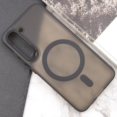 Чохол TPU Lyon frosted with MagSafe для Samsung Galaxy S23 Black