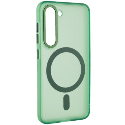 Чохол TPU Lyon frosted with MagSafe для Samsung Galaxy S23 Green