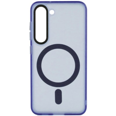 Чохол TPU Lyon frosted with MagSafe для Samsung Galaxy S23 Navy Blue