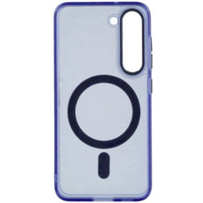 Чохол TPU Lyon frosted with MagSafe для Samsung Galaxy S23 Navy Blue