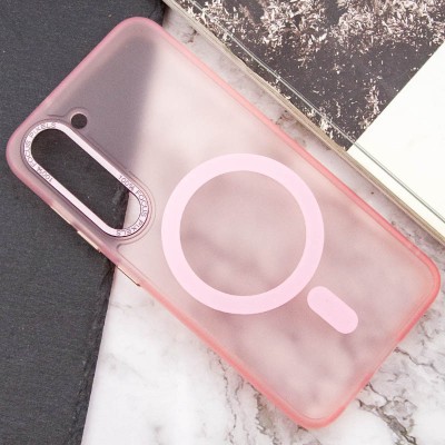 Чохол TPU Lyon frosted with MagSafe для Samsung Galaxy S23 Pink Чохол TPU Lyon frosted with MagSafe для Samsung Galaxy S23 Pink