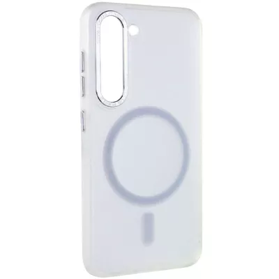 Чохол TPU Lyon frosted with MagSafe для Samsung Galaxy S23 White