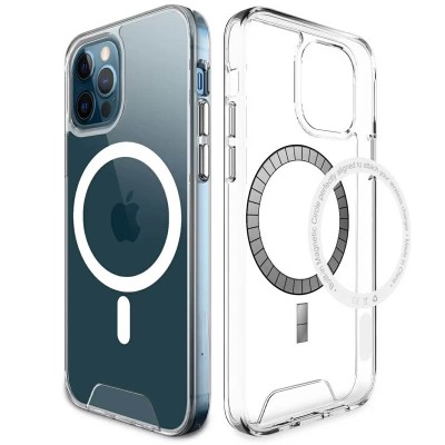 Чохол TPU Space Case with MagSafe для Apple iPhone 15 Pro Max (6.7") Прозорий Чохол TPU Space Case with MagSafe для Apple iPhone 15 Pro Max (6.7") Прозорий