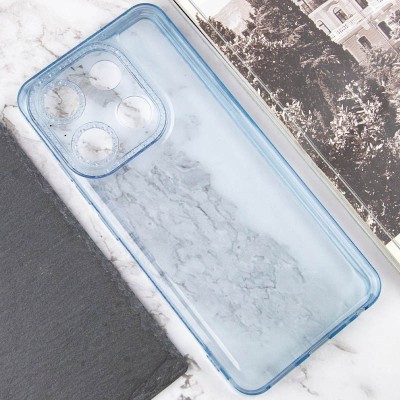 Чохол TPU Starfall Clear для Tecno Pop 7 Блакитний
