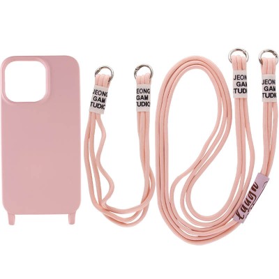 Чохол TPU two straps California для Apple iPhone 12 Pro / 12 (6.1") Рожевий / Pink Sand Чохол TPU two straps California для Apple iPhone 12 Pro / 12 (6.1") Рожевий / Pink Sand