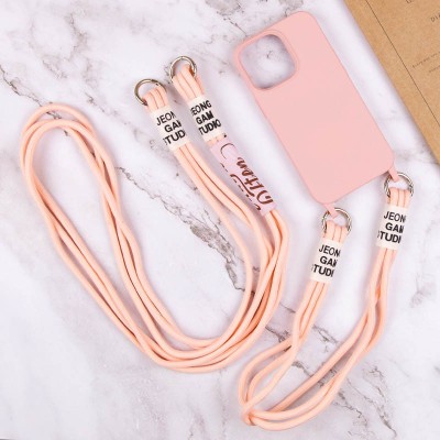 Чохол TPU two straps California для Apple iPhone 12 Pro / 12 (6.1") Рожевий / Pink Sand Чохол TPU two straps California для Apple iPhone 12 Pro / 12 (6.1") Рожевий / Pink Sand