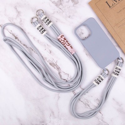 Чохол TPU two straps California для Apple iPhone 12 Pro / 12 (6.1") Сірий / Stone