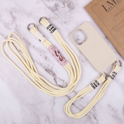Чохол TPU two straps California для Apple iPhone 13 (6.1") Бежевий / Antigue White