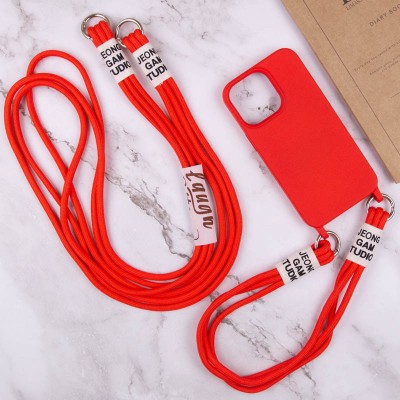 Чохол TPU two straps California для Apple iPhone 13 (6.1") Червоний Чохол TPU two straps California для Apple iPhone 13 (6.1") Червоний