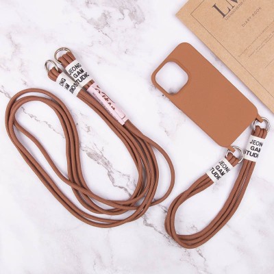 Чохол TPU two straps California для Apple iPhone 13 Pro Max (6.7") Коричневий