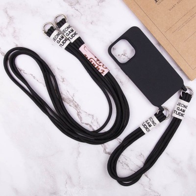 Чохол TPU two straps California для Apple iPhone 13 Pro Max (6.7") Чорний
