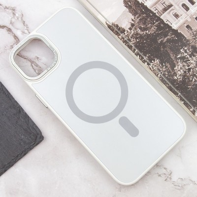 Чохол TPU+Glass Sapphire Midnight Open Camera with MagSafe для Apple iPhone 15 Plus (6.7") Білий / White Чохол TPU+Glass Sapphire Midnight Open Camera with MagSafe для Apple iPhone 15 Plus (6.7") Білий / White