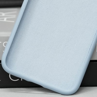 Чохол TPU+Glass Sapphire Midnight with MagSafe для Apple iPhone 12 (6.1") Блакитний / Blue