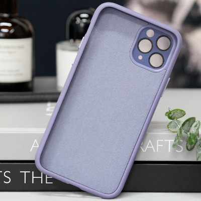Чохол TPU+Glass Sapphire Midnight with MagSafe для Apple iPhone 12 Pro Max (6.7") Бузковий / Dasheen
