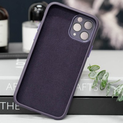 Чохол TPU+Glass Sapphire Midnight with MagSafe для Apple iPhone 14 Pro (6.1") Фіолетовий / Deep Purple