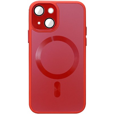 Чохол TPU+Glass Sapphire Midnight with MagSafe для Apple iPhone 15 (6.1") Червоний / Red Чохол TPU+Glass Sapphire Midnight with MagSafe для Apple iPhone 15 (6.1") Червоний / Red