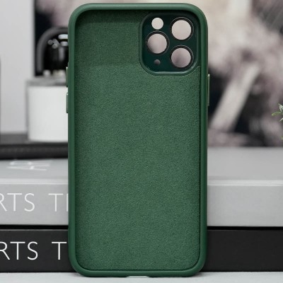 Чохол TPU+Glass Sapphire Midnight with MagSafe для Apple iPhone 15 Pro (6.1") Зелений / Forest green