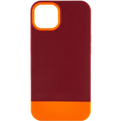 Чохол TPU+PC Bichromatic для Apple iPhone 13 (6.1") Brown burgundy / Orange Чохол TPU+PC Bichromatic для Apple iPhone 13 (6.1") Brown burgundy / Orange