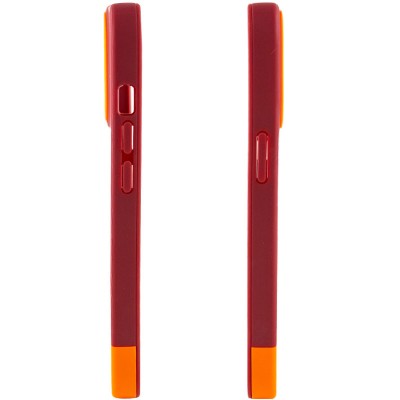 Чохол TPU+PC Bichromatic для Apple iPhone 13 (6.1") Brown burgundy / Orange Чохол TPU+PC Bichromatic для Apple iPhone 13 (6.1") Brown burgundy / Orange