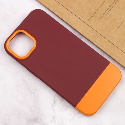 Чохол TPU+PC Bichromatic для Apple iPhone 13 (6.1") Brown burgundy / Orange Чохол TPU+PC Bichromatic для Apple iPhone 13 (6.1") Brown burgundy / Orange