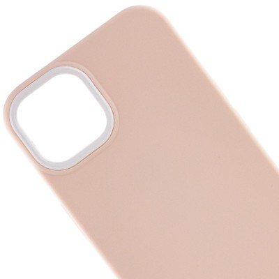 Чохол TPU+PC Bichromatic для Apple iPhone 13 (6.1") Grey-beige / White