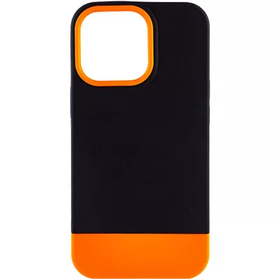 Чохол TPU+PC Bichromatic для Apple iPhone 13 Pro (6.1") Black / Orange