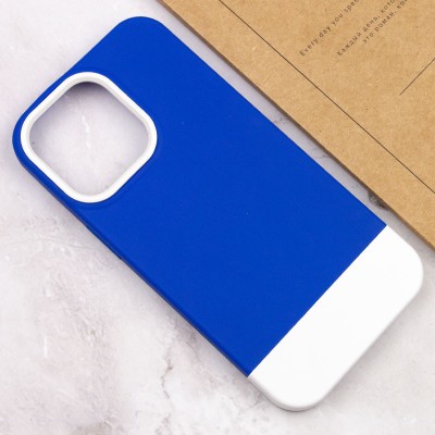 Чохол TPU+PC Bichromatic для Apple iPhone 13 Pro (6.1") Navy Blue / White