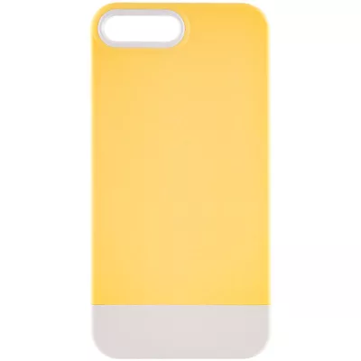 Чохол TPU+PC Bichromatic для Apple iPhone 7 plus / 8 plus (5.5") Creamy-yellow / White