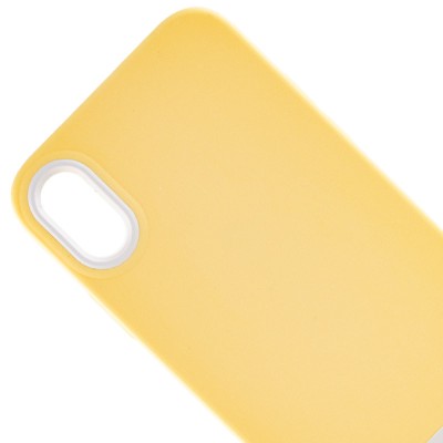 Чохол TPU+PC Bichromatic для Apple iPhone X / XS (5.8") Creamy-yellow / White