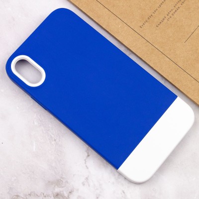 Чохол TPU+PC Bichromatic для Apple iPhone X / XS (5.8") Navy Blue / White Чохол TPU+PC Bichromatic для Apple iPhone X / XS (5.8") Navy Blue / White