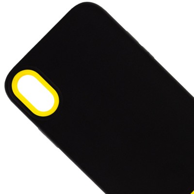 Чохол TPU+PC Bichromatic для Apple iPhone XR (6.1") Black / Yellow