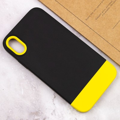 Чохол TPU+PC Bichromatic для Apple iPhone XR (6.1") Black / Yellow