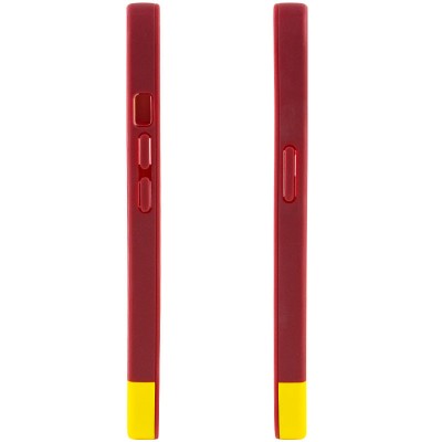 Чохол TPU+PC Bichromatic для Apple iPhone XR (6.1") Brown burgundy / Yellow