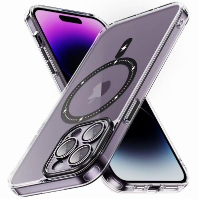Чохол TPU+PC Colorful with MagSafe для Apple iPhone 12 Pro Max (6.7") Black
